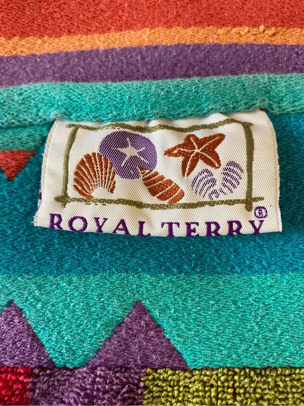 Royal Terry Colorful Southwest Cactus Motif Beach Towel Boho Unisex
